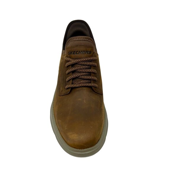 Skechers Mens Slip-Ins Casual Shoes Brown Leather Size 7.5 - Picture 8 of 10